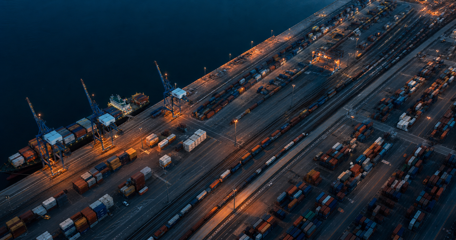 Nexora'nın deniz, kara ve demiryolu ağını buluşturan intermodal liman terminali